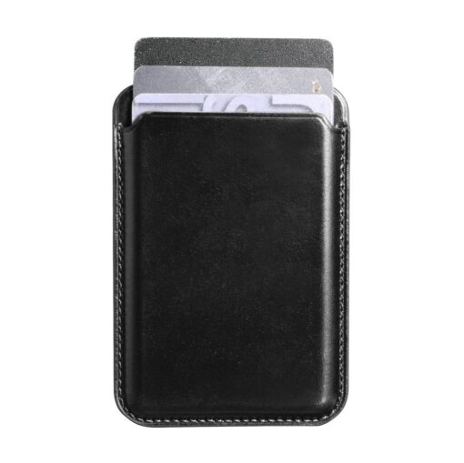 MagSafe iPhone kaarditasku nahast iCarer Leather must 4