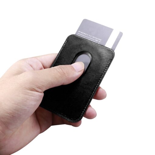 MagSafe iPhone kaarditasku nahast iCarer Leather must 7