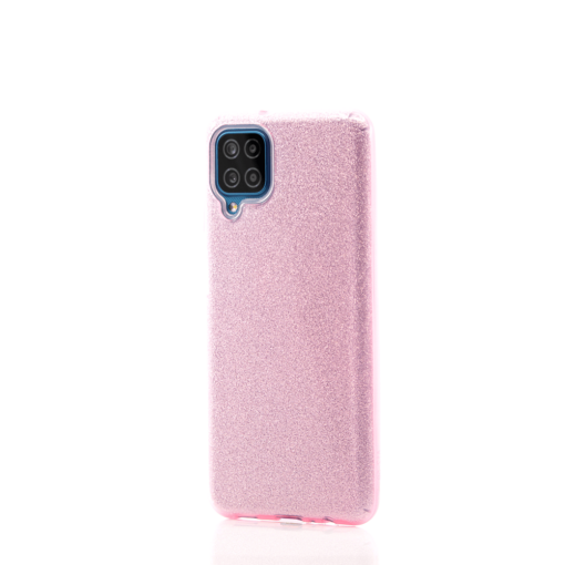 Samsung A12 umbris silikoonist ja plastikust laikiv roosa 3