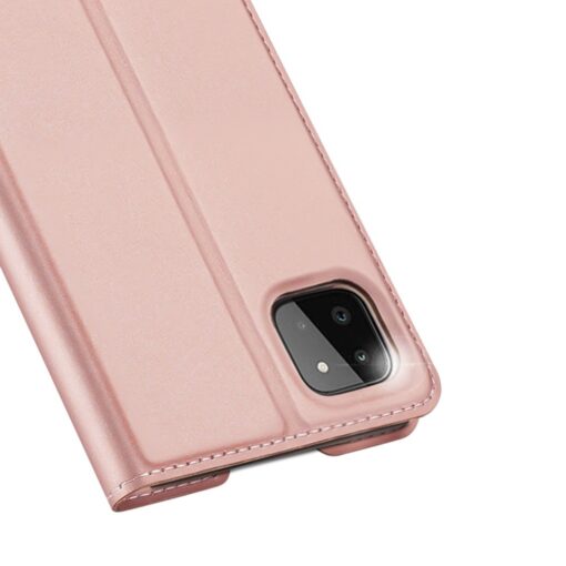 Samsung A22 5G kunstnahast kaaned kaarditaskuga DUX DUCIS Skin Pro roosa 2