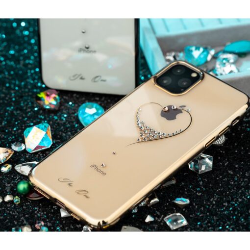 iPhone 11 PRO MAX umbris plastikust kristallidega Kingxbar Wish kuldne 13