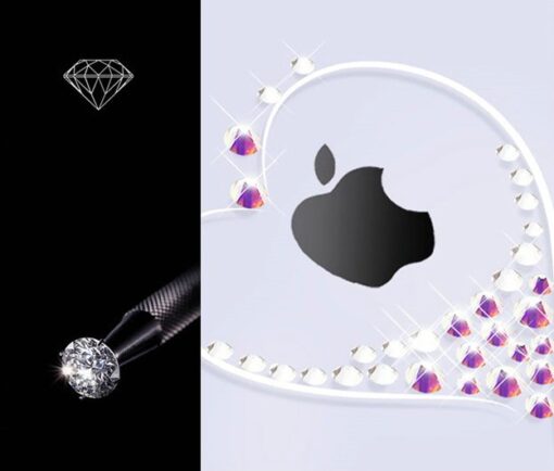 iPhone 11 PRO MAX umbris plastikust kristallidega Kingxbar Wish kuldne 2