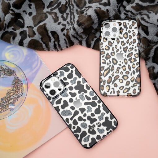 iPhone 12 12 PRO umbris plastikust Kingxbar Wild mustriga leopard 3