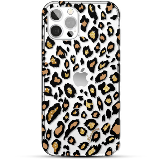iPhone 12 12 PRO umbris plastikust Kingxbar Wild mustriga leopard 4