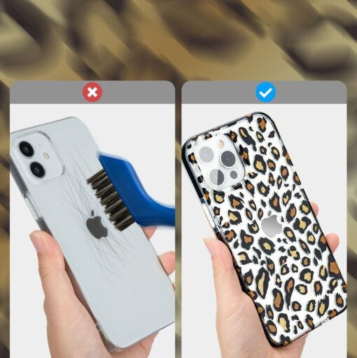 iPhone 12 12 PRO umbris plastikust Kingxbar Wild mustriga leopard 7