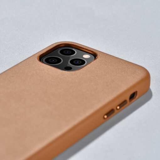 iPhone 12 12 Pro umbris MagSafe naturaalsest nahast pruun 10