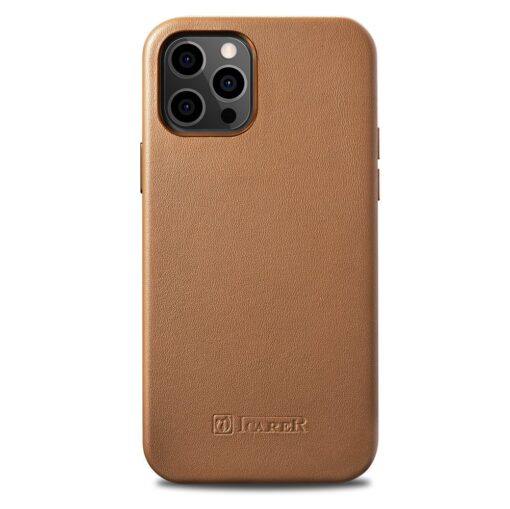 iPhone 12 12 Pro umbris MagSafe naturaalsest nahast pruun