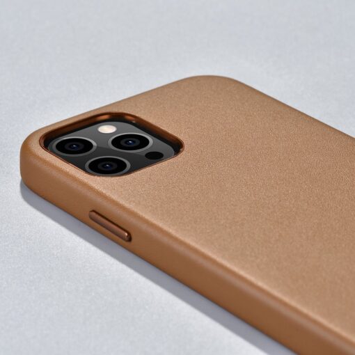 iPhone 12 12 Pro umbris MagSafe naturaalsest nahast pruun 8