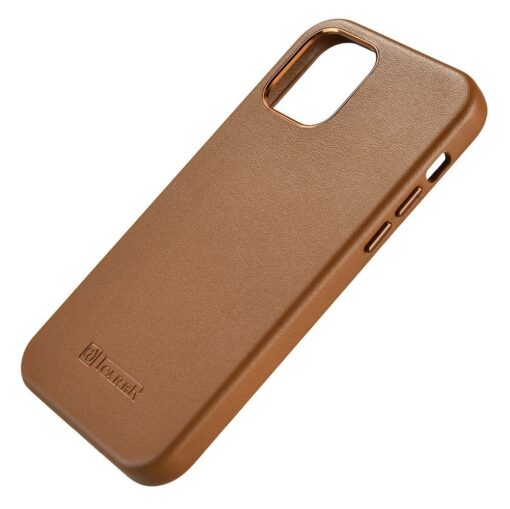 iPhone 12 MINI umbris MagSafe naturaalsest nahast pruun 4