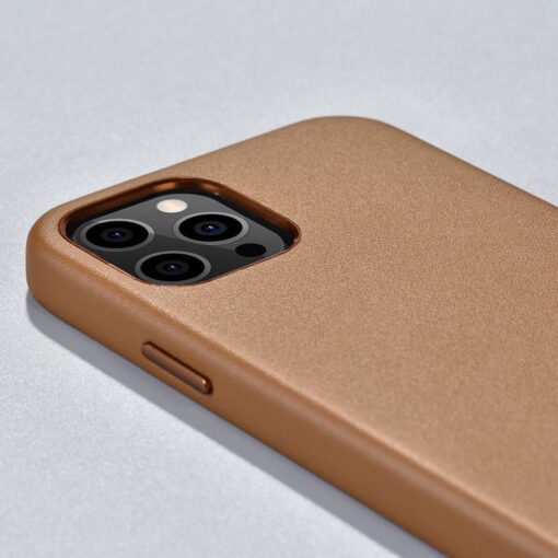 iPhone 12 MINI umbris MagSafe naturaalsest nahast pruun 8
