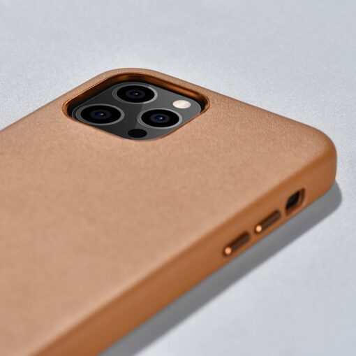 iPhone 12 PRO MAX umbris MagSafe naturaalsest nahast pruun 10