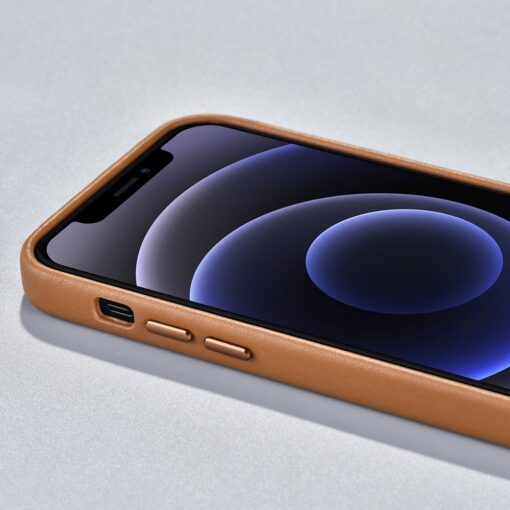 iPhone 12 PRO MAX umbris MagSafe naturaalsest nahast pruun 9