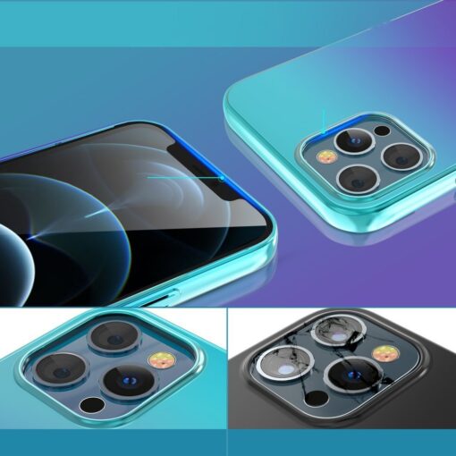 iPhone 12 PRO MAX umbris plastikust Kingxbar Aurora lilla sinine 3