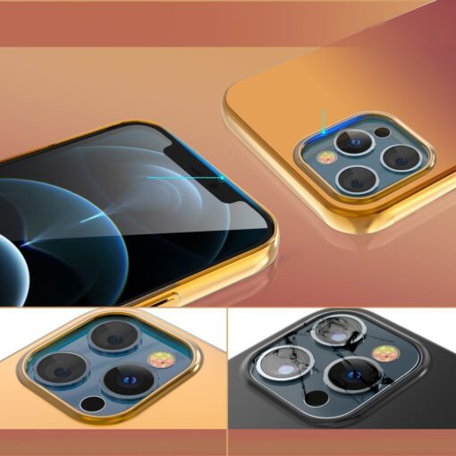 iPhone 12 PRO MAX umbris plastikust Kingxbar Aurora punane oranz 3