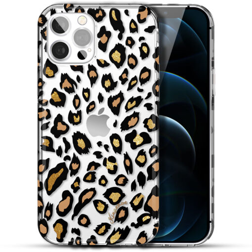 iPhone 12 PRO MAX umbris silikoonist Kingxbar Wild mustriga leopard