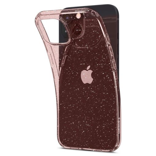 iPhone 13 MINI umbris Spigen Liquid Crystal silikoonist roosa sadelev 4