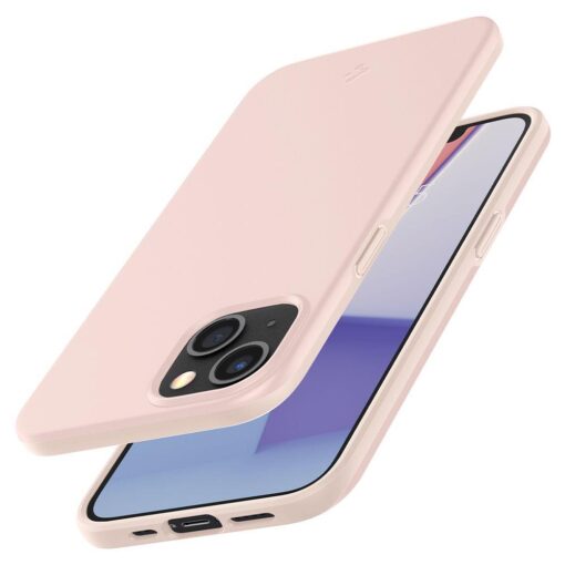 iPhone 13 MINI umbris Spigen Thin Fit silikoonist Pink Sand 5