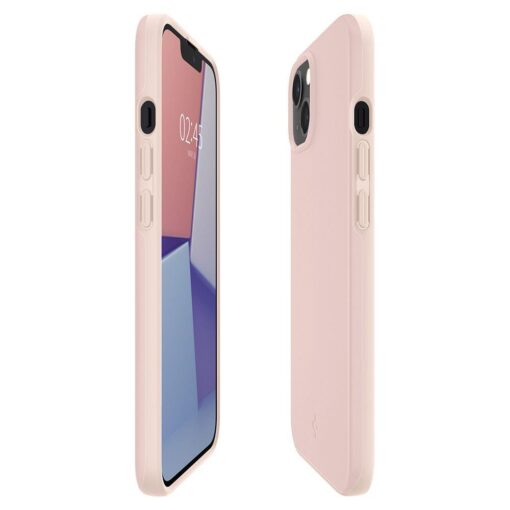 iPhone 13 MINI umbris Spigen Thin Fit silikoonist Pink Sand 6