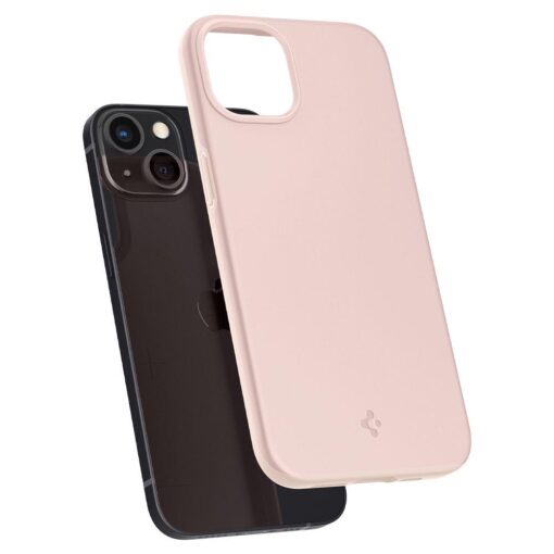 iPhone 13 MINI umbris Spigen Thin Fit silikoonist Pink Sand 7