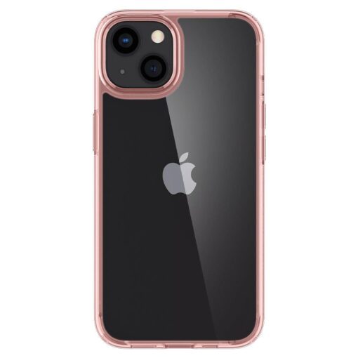 iPhone 13 MINI umbris Spigen Ultra Hybrid plastikust taguse ja silikoonist raamiga Rose Crystal 1