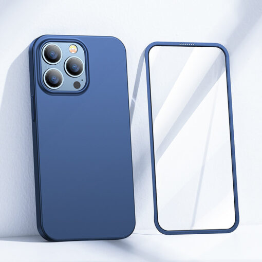 iPhone 13 PRO MAX umbris 360 plastikust sinine 7