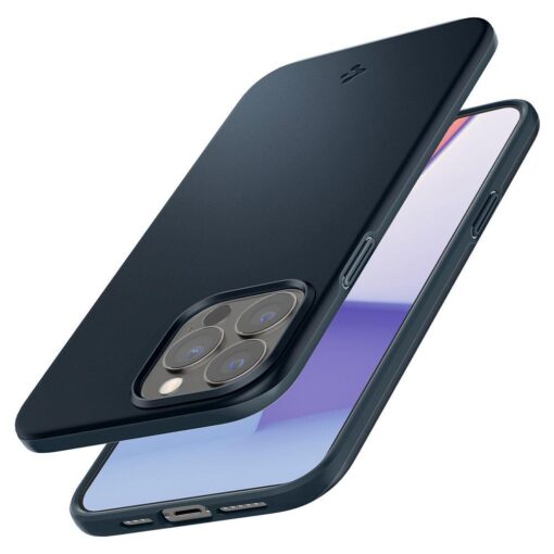 iPhone 13 PRO MAX umbris Spigen Thin Fit plastikust taguse ja silikoonist raamiga Metal Slate 4