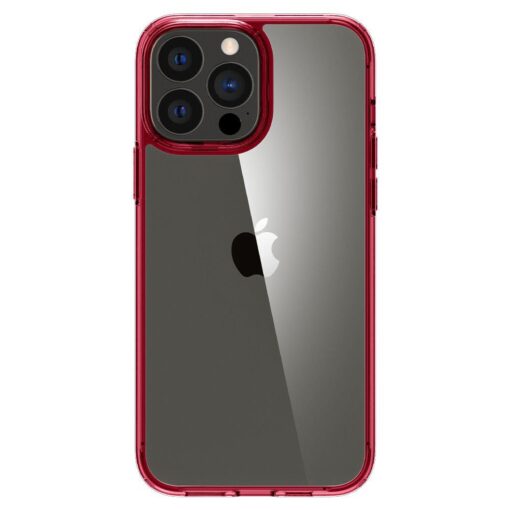 iPhone 13 PRO umbris Spigen Ultra Hybrid plastikust taguse ja silikoonist raamiga Red Crystal 3