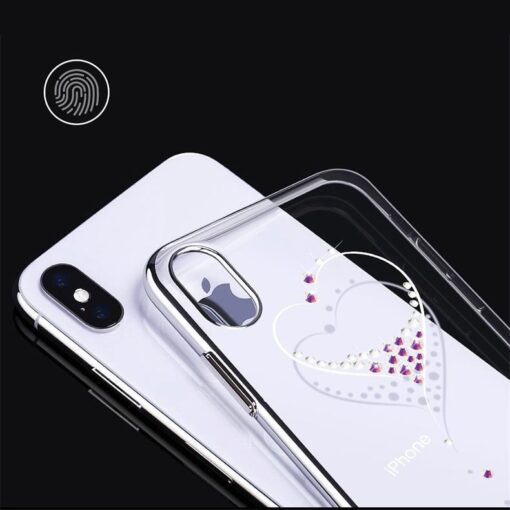 iPhone X XS umbris plastikust kristallidega Kingxbar Wish must 5