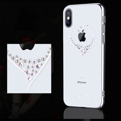iPhone X XS umbris plastikust kristallidega Kingxbar Wish must 6