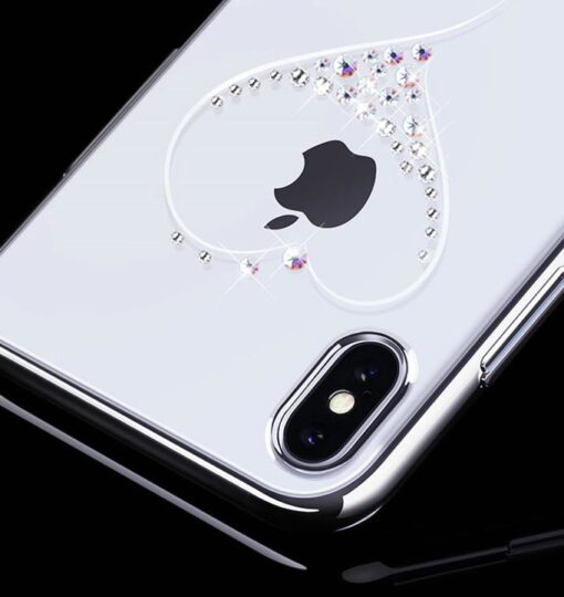 iPhone X XS umbris plastikust kristallidega Kingxbar Wish must 7