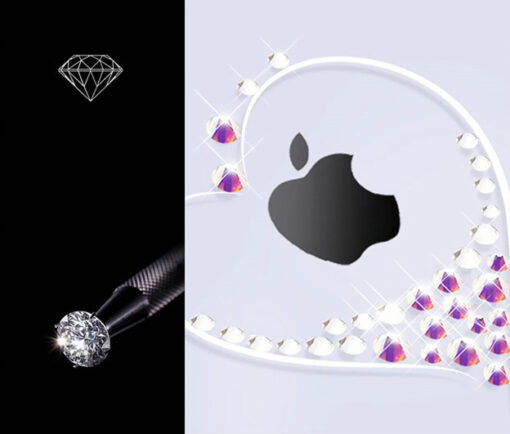 iPhone XS MAX umbris plastikust kristallidega Kingxbar Wish kuldne 2