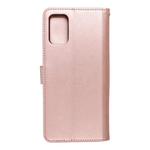 Samsung A02s kaaned kunstnahast kaarditaskuga MEZZO puu roosa kuld 1