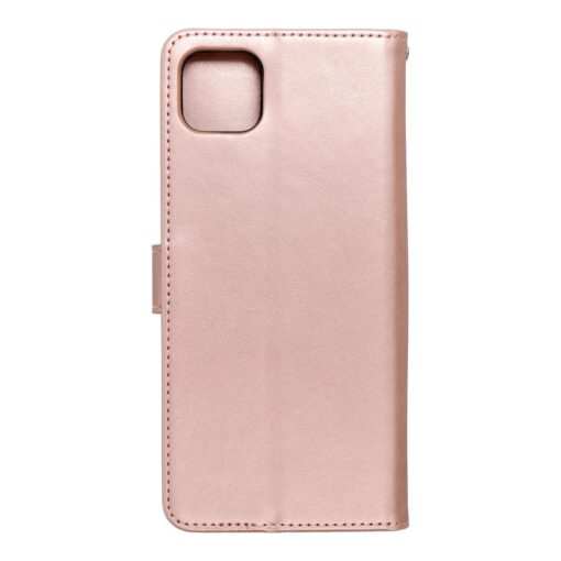 Samsung A22 5G kaaned kunstnahast kaarditaskuga MEZZO puu roosa kuld 1