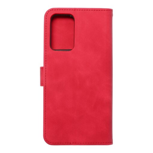 Samsung A52 ja A52s kaaned kunstnahast kaarditaskuga MEZZO joulukuusk punane 1