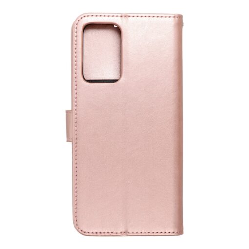 Samsung A52 ja A52s kaaned kunstnahast kaarditaskuga MEZZO puu roosa kuld 1