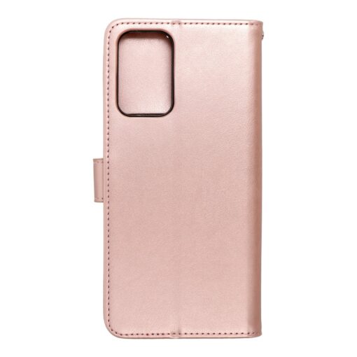 Samsung A72 kaaned kunstnahast kaarditaskuga MEZZO puu roosa kuld 1