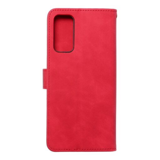 Samsung S20 FE kaaned kunstnahast kaarditaskuga MEZZO joulukuusk punane 1