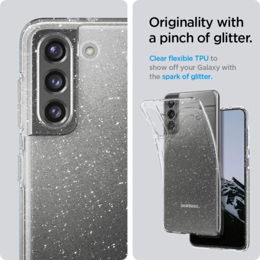 Samsung S21 umbris sadelev Spigen Liquid Glitter Crystal 10