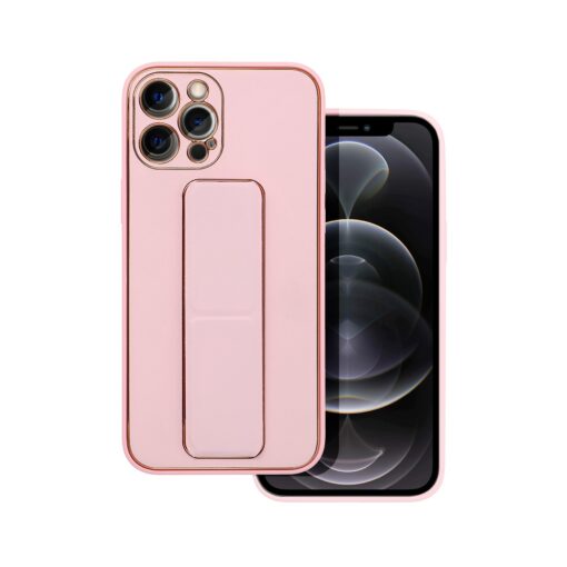 iPhone 11 PRO umbris kickstand kunstnahast roosa 1