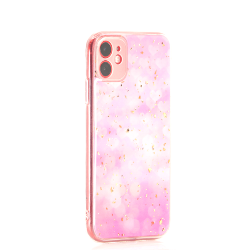 iPhone 11 umbris silikoonist roosade sudamekestega 1