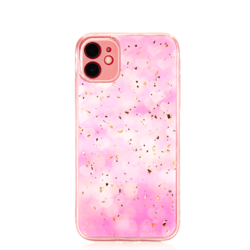 iPhone 11 umbris silikoonist roosade sudamekestega 2