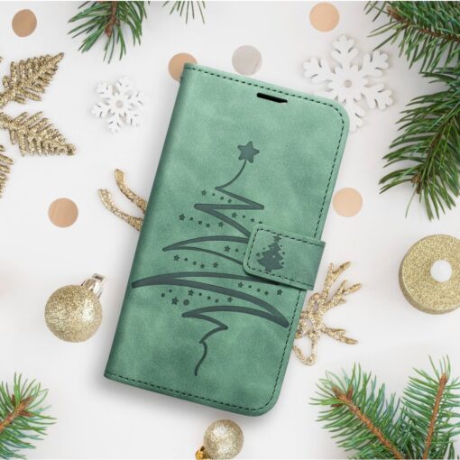 iPhone 12 12 PRO kaaned kunstnahast kaarditaskuga MEZZO joulukuusk roheline 2