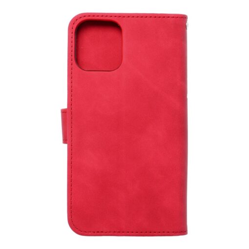 iPhone 12 12 PRO kaaned kunstnahast kaarditaskuga MEZZO pohjapoder punane 1