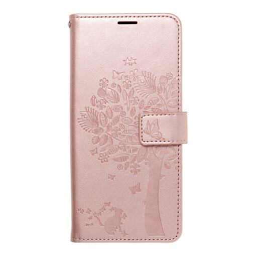 iPhone 12 12 PRO kaaned kunstnahast kaarditaskuga MEZZO puu roosa kuld 3