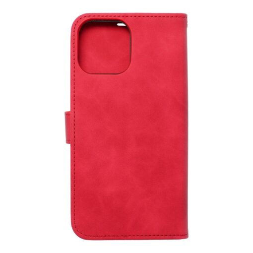 iPhone 13 PRO MAX kaaned kunstnahast kaarditaskuga MEZZO pohjapoder punane 1
