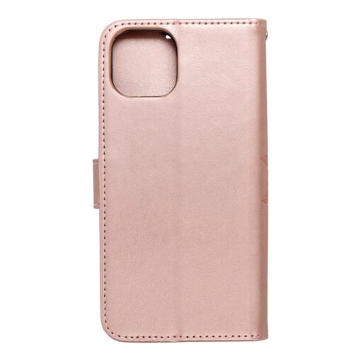 iPhone 13 kaaned kunstnahast kaarditaskuga MEZZO mandala roosa kuld 1