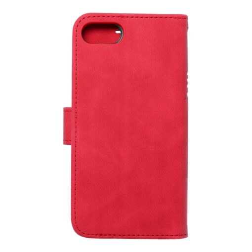 iPhone 7 8 SE 2020 kaaned kunstnahast kaarditaskuga MEZZO pohjapoder punane 1