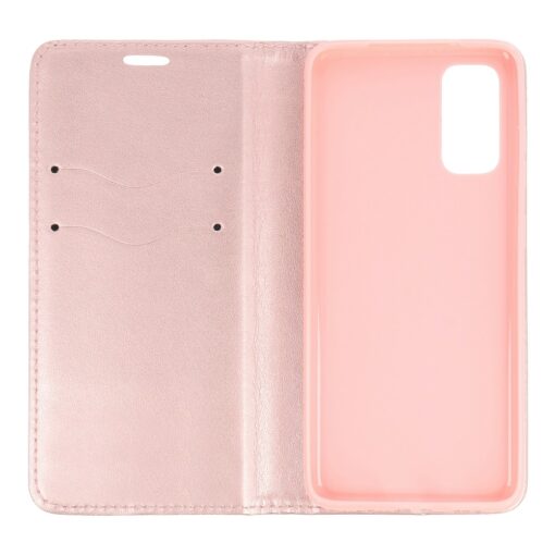 iPhone 7 8 SE 2020 magnetiga kaaned kunstnahast 2 kaarditaskuga roosa kuld 2