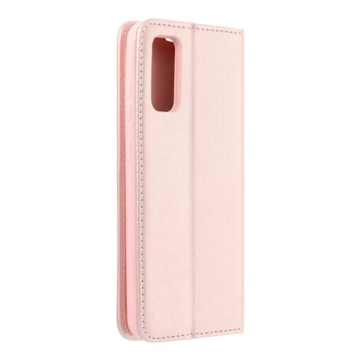 iPhone 7 8 SE 2020 magnetiga kaaned kunstnahast 2 kaarditaskuga roosa kuld 3