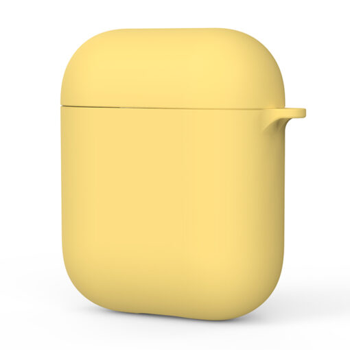 Apple Airpods 1 2 umbris silikoonist Kingxbar Makroon kollane 6